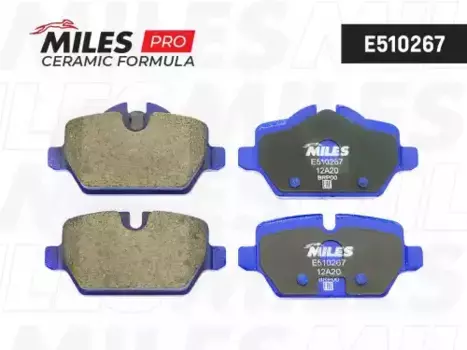 Тормозные колодки дисковые задняя ось MILES E510267