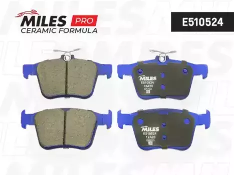 Тормозные колодки дисковые задняя ось MILES E510524