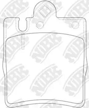 Тормозные колодки дисковые задняя ось NIBK PN0126