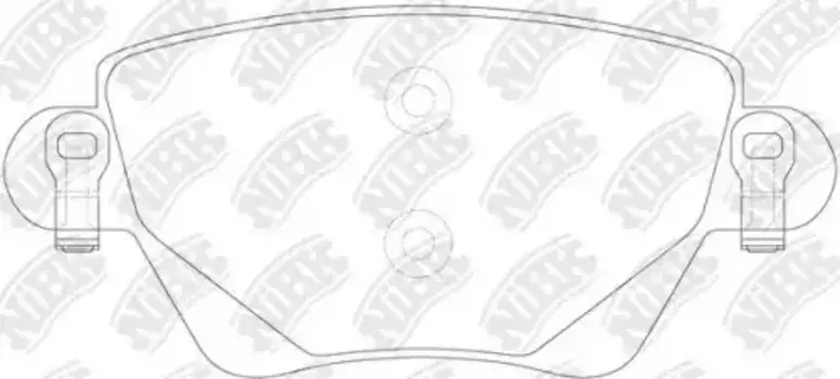 Тормозные колодки дисковые задняя ось NIBK PN0194