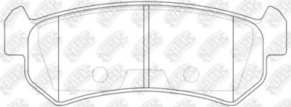 Тормозные колодки дисковые задняя ось NIBK PN0376
