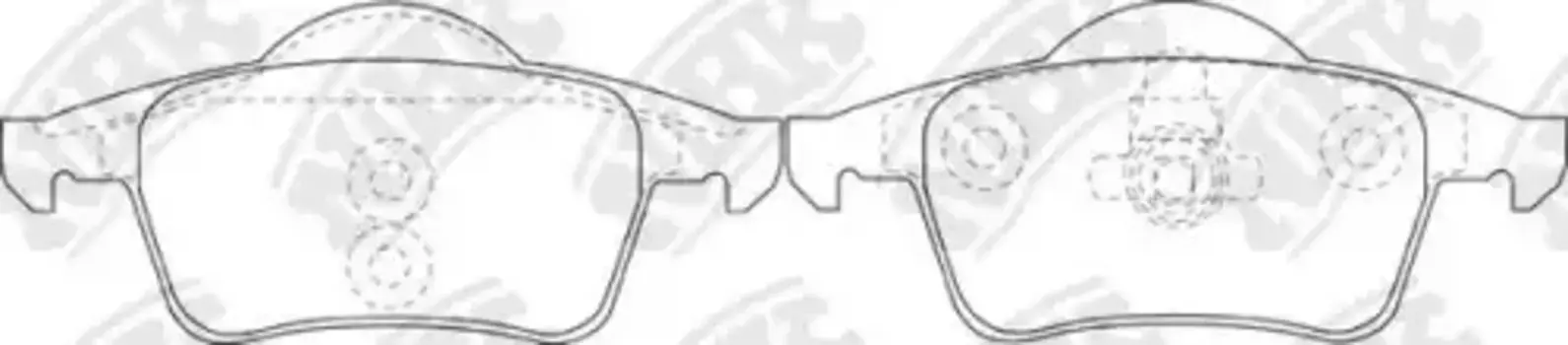 Тормозные колодки дисковые задняя ось NIBK PN0405