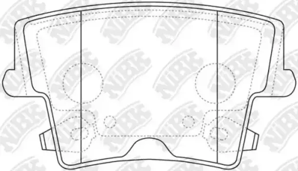 Тормозные колодки дисковые задняя ось NIBK PN0422
