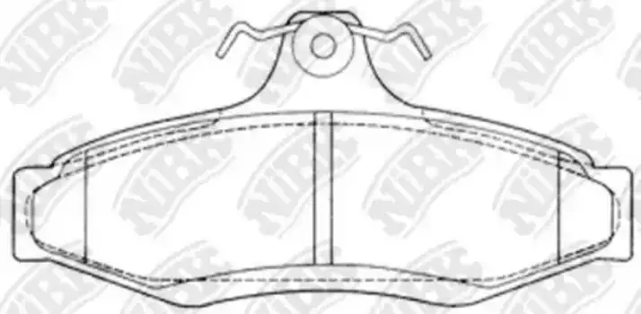 Тормозные колодки дисковые задняя ось NIBK PN0424