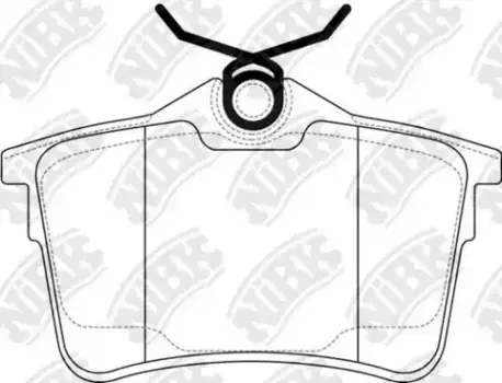Тормозные колодки дисковые задняя ось NIBK PN0472