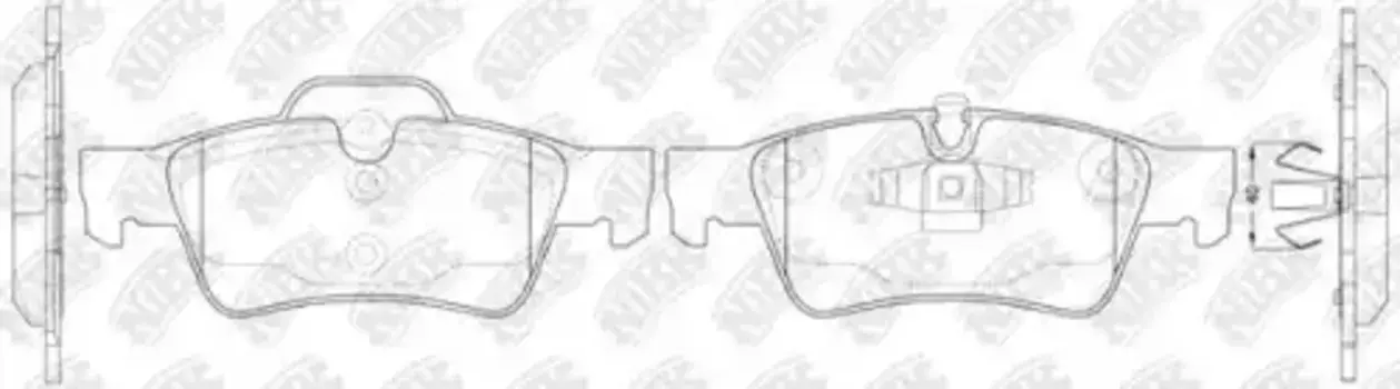 Тормозные колодки дисковые задняя ось NIBK PN0507