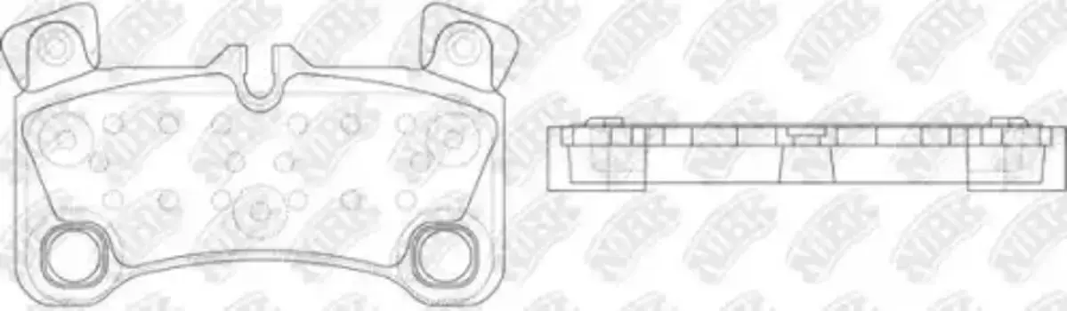 Тормозные колодки дисковые задняя ось NIBK PN0530