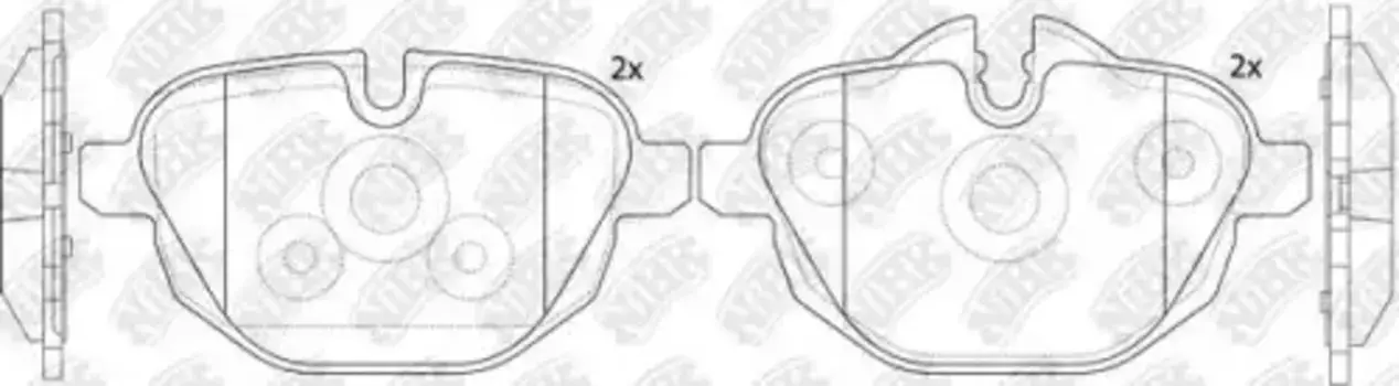 Тормозные колодки дисковые задняя ось NIBK PN0546