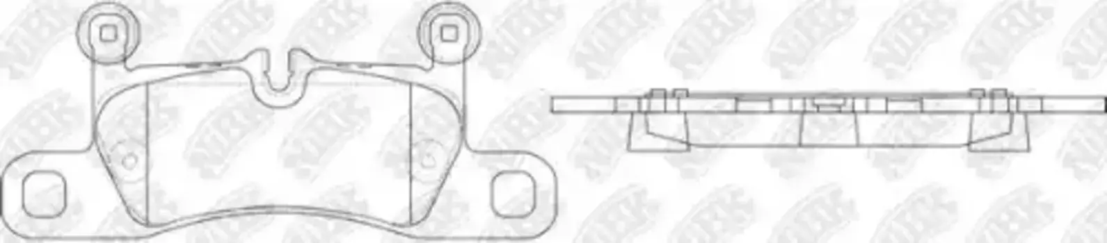 Тормозные колодки дисковые задняя ось NIBK PN0565