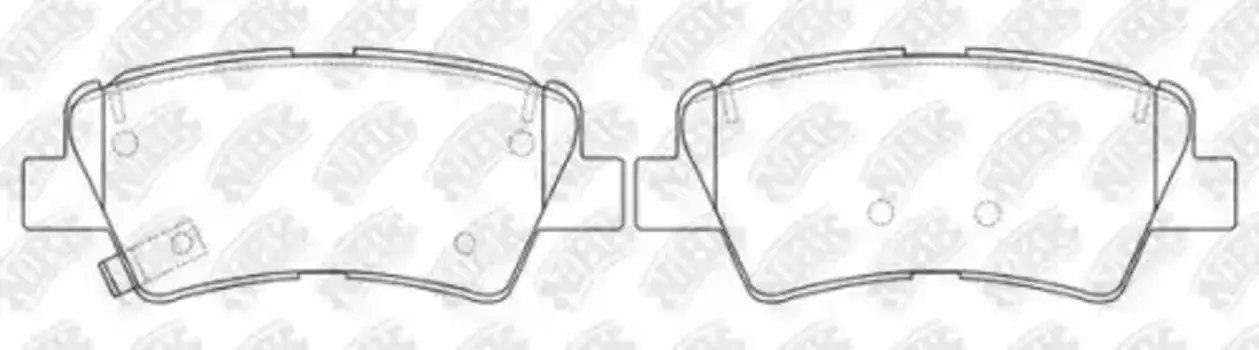 Тормозные колодки дисковые задняя ось NIBK PN0591