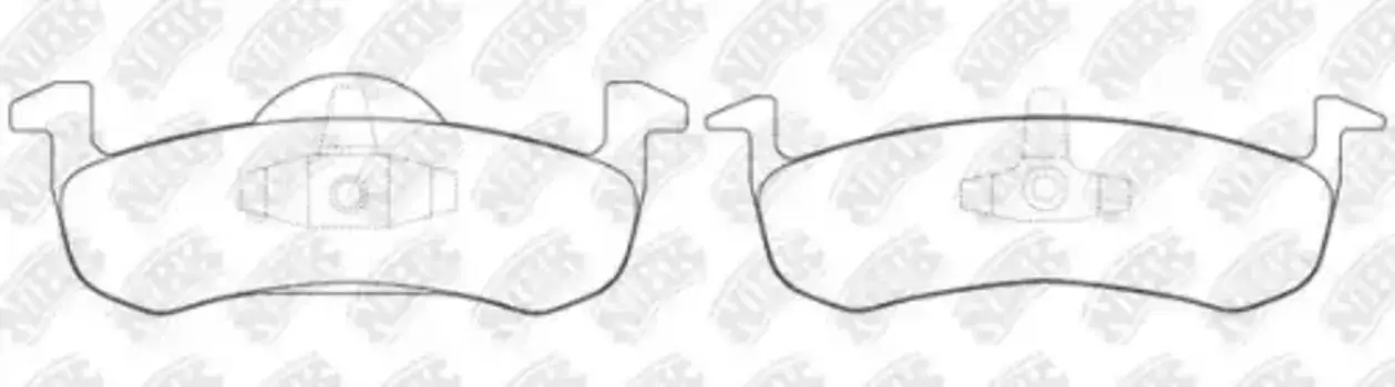 Тормозные колодки дисковые задняя ось NIBK PN0609