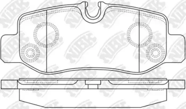 Тормозные колодки дисковые задняя ось NIBK PN0654