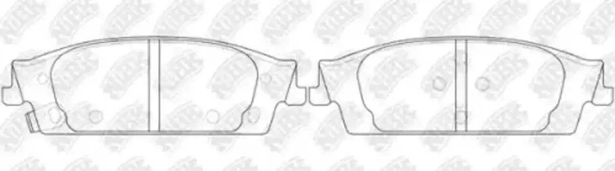 Тормозные колодки дисковые задняя ось NIBK PN0657