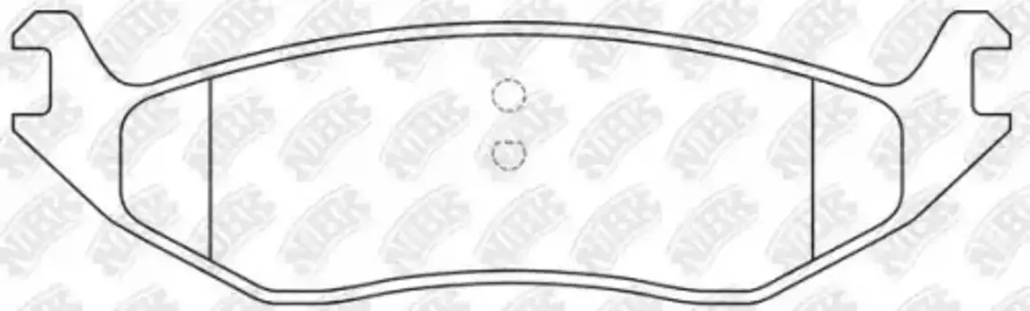 Тормозные колодки дисковые задняя ось NIBK PN0705