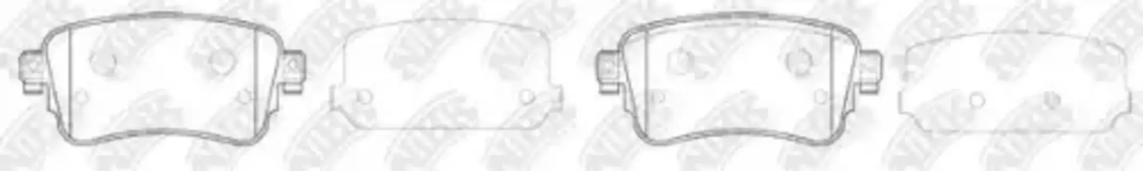 Тормозные колодки дисковые задняя ось NIBK PN0793