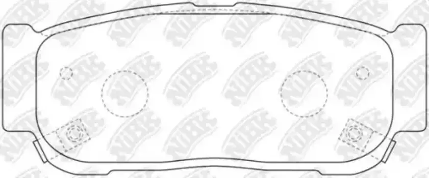 Тормозные колодки дисковые задняя ось NIBK PN0797