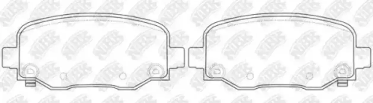 Тормозные колодки дисковые задняя ось NIBK PN0849