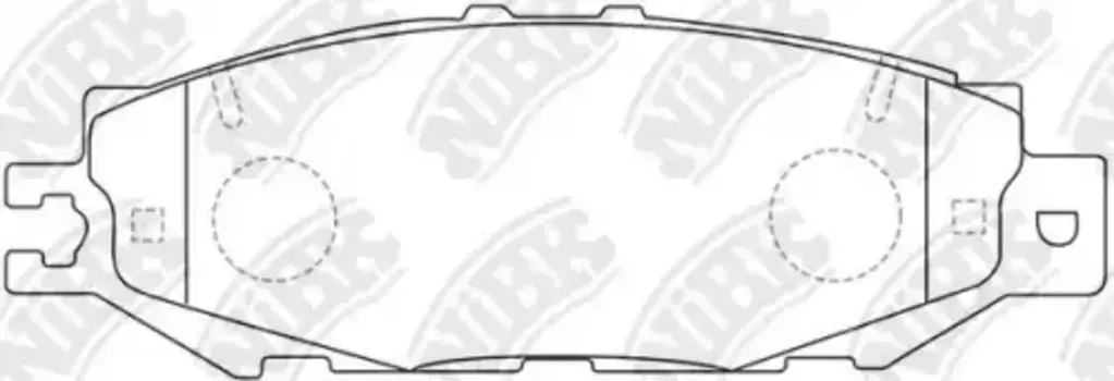Тормозные колодки дисковые задняя ось NIBK PN1326