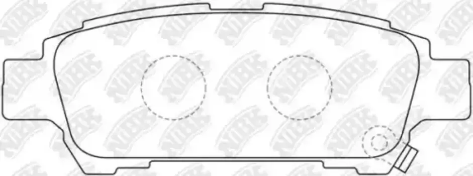 Тормозные колодки дисковые задняя ось NIBK PN1449