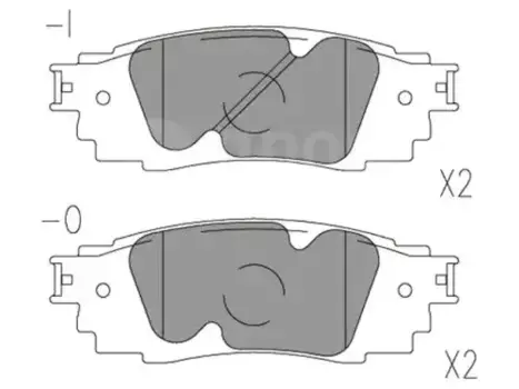 Тормозные колодки дисковые задняя ось NIBK PN1854