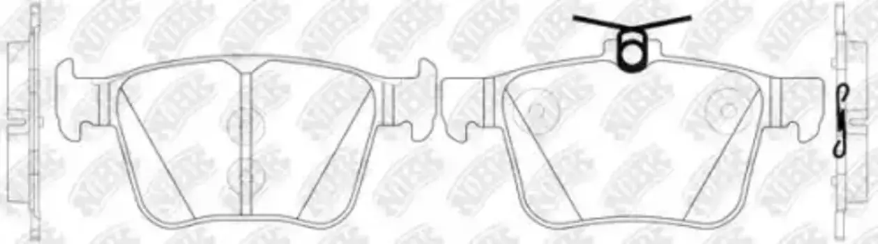 Тормозные колодки дисковые задняя ось NIBK PN33003