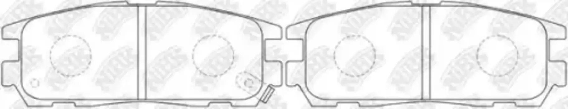 Тормозные колодки дисковые задняя ось NIBK PN4299