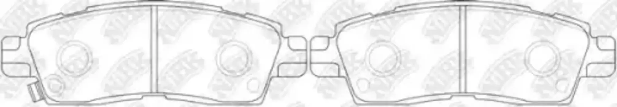 Тормозные колодки дисковые задняя ось NIBK PN4802