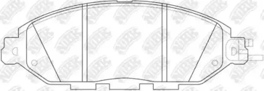 Тормозные колодки дисковые задняя ось NIBK PN50001S
