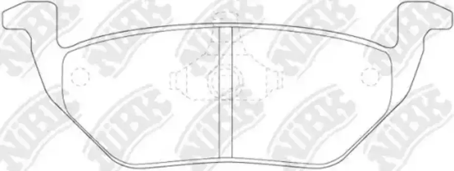 Тормозные колодки дисковые задняя ось NIBK PN5808