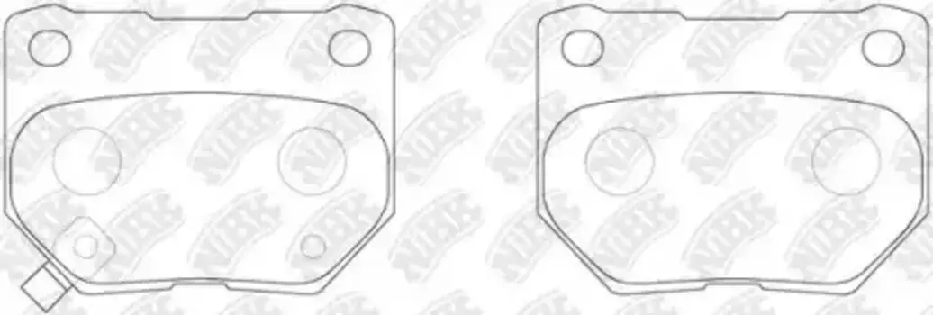 Тормозные колодки дисковые задняя ось NIBK PN7800