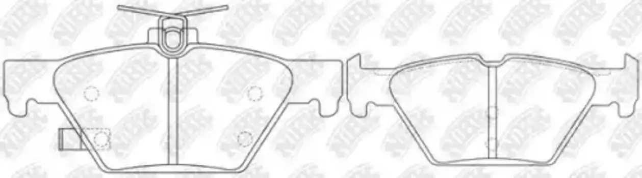 Тормозные колодки дисковые задняя ось NIBK PN7804