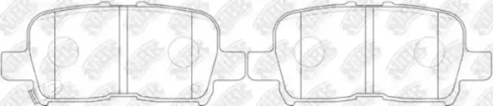 Тормозные колодки дисковые задняя ось NIBK PN8803