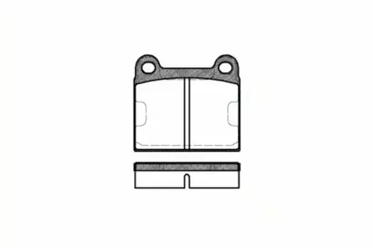 Тормозные колодки дисковые задняя ось REMSA 0006.60