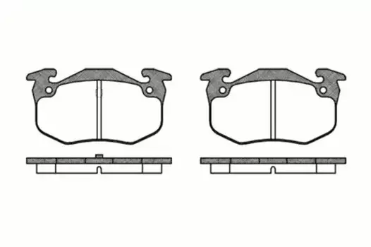 Тормозные колодки дисковые задняя ось REMSA 0144.50
