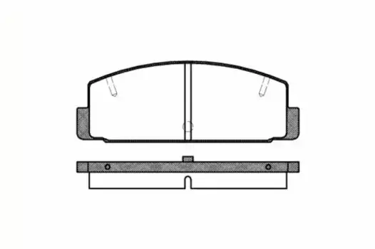 Тормозные колодки дисковые задняя ось REMSA 0179.10