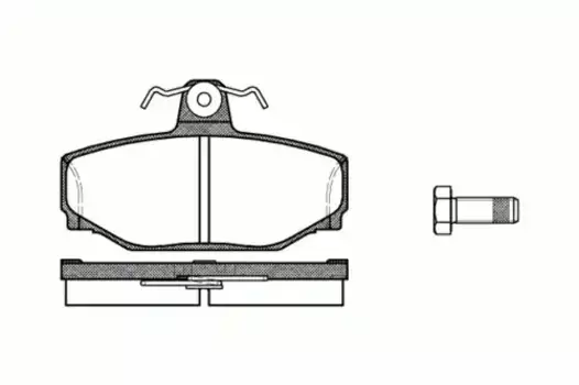 Тормозные колодки дисковые задняя ось REMSA 0297.00