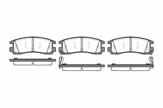 Тормозные колодки дисковые задняя ось REMSA 0566.22