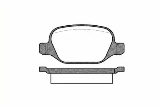 Тормозные колодки дисковые задняя ось REMSA 0727.10
