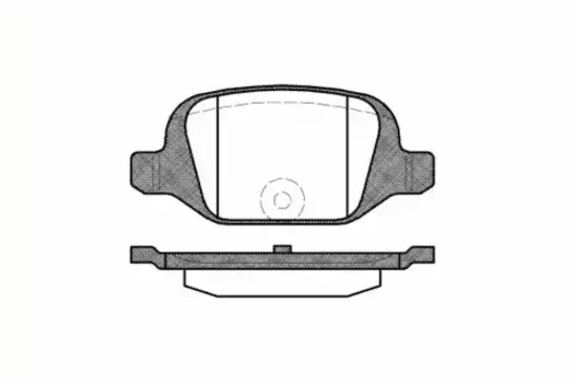 Тормозные колодки дисковые задняя ось REMSA 0727.00