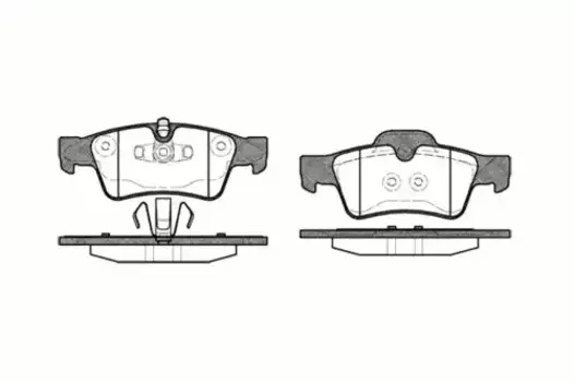 Тормозные колодки дисковые задняя ось REMSA 0991.10