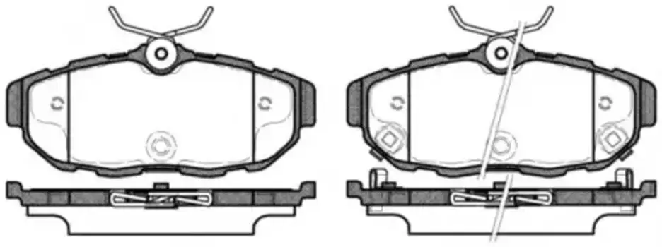 Тормозные колодки дисковые задняя ось REMSA 1447.02