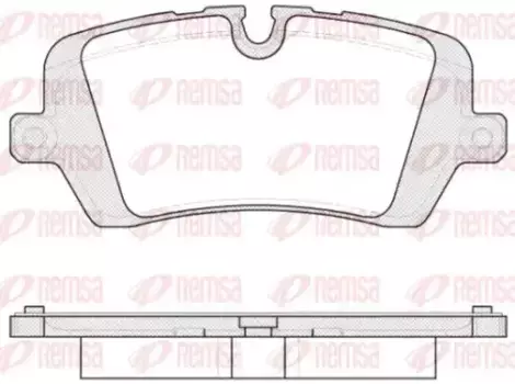 Тормозные колодки дисковые задняя ось REMSA 1541.00