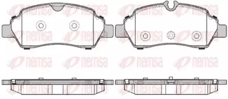 Тормозные колодки дисковые задняя ось REMSA 1605.00
