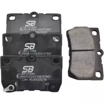 Тормозные колодки дисковые задняя ось SB NAGAMOCHI BP21494