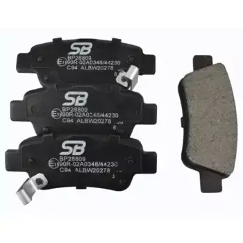 Тормозные колодки дисковые задняя ось SB NAGAMOCHI BP28809