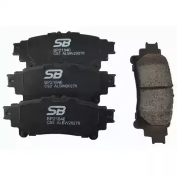 Тормозные колодки дисковые задняя ось SB NAGAMOCHI BP21846