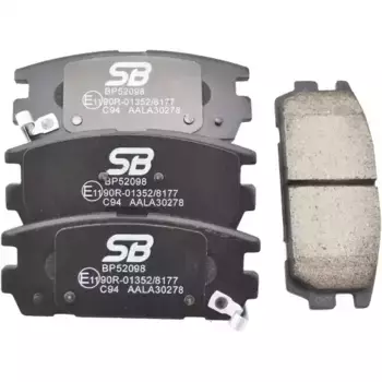 Тормозные колодки дисковые задняя ось SB NAGAMOCHI BP52098