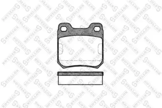 Тормозные колодки дисковые задняя ось STELLOX 250 040-SX