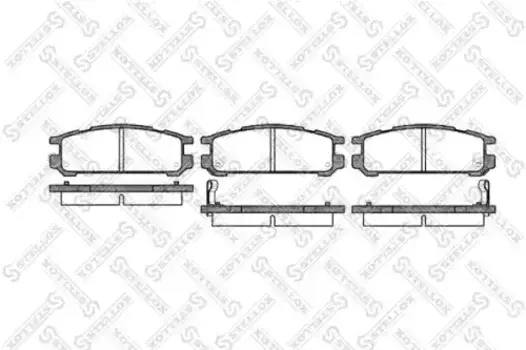 Тормозные колодки дисковые задняя ось STELLOX 353 002-SX