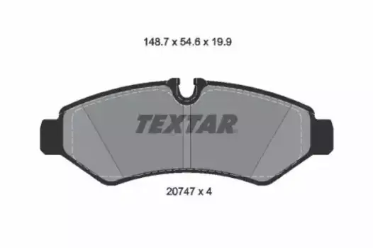 Тормозные колодки дисковые задняя ось TEXTAR 2074701